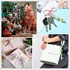 6Pcs 6 Colors Spray Painted Alloy Bar Beadable Keychain for Jewelry Making DIY Crafts KEYC-CJ0001-09-7
