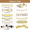 13Pcs 13 Styles Zinc Alloy Shoes Buckle Clips FIND-SZ0001-46G-2