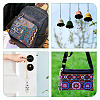 16Pcs 8 Style Natural & Synthetic Gemstone Keychain KEYC-KS0001-04-8