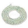 Electroplate Transparent Glass Beads Strands X1-GLAA-H021-01B-FR07-4