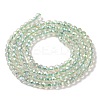 Electroplate Transparent Glass Beads Strands X1-GLAA-H021-01B-FR07-4