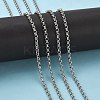 Tarnish Resistant 304 Stainless Steel Rolo Chains STAS-O076-16-5