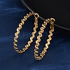 304 Stainless Steel Hoop Earrings EJEW-S250-04A-G-3