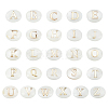26Pcs 26 Styles Natural White Shell Oval Beads BSHE-PH0001-59-1