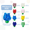 16Pcs 8 Colors Handmade Lampwork Beads LAMP-TA0001-33-5
