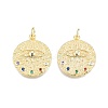 Brass Pave Cubic Zirconia Pendants KK-N231-348B-01-2