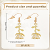 1 Pair Alloy Enamel Dangle Earrings EJEW-LP0007-108B-2