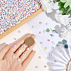 1400Pcs 3 Styles White Opaque Acrylic Beads MACR-PA0001-31-3