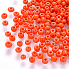 8/0 Baking Paint Glass Round Seed Beads SEED-S036-01B-01-1