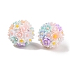 Handmade Luminous Polymer Clay Rhinestone Fancy Beads CLAY-H003-04A-2