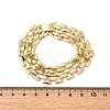 Brass Watch Band Chain Bracelets for Men Women BJEW-H630-11G-5