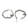 316 Surgical Stainless Steel Hoop Earrings for Women and Men EJEW-D096-22B-AS-2
