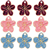 9Pcs 3 Colors 304 Stainless Steel Enamel Pendants STAS-BBC0009-29-1