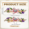 1Pc Alloy Enamel Hair Barrettes PHAR-LP0003-008B-2