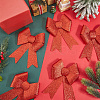 Christmas PVC Glitter Bowknot AJEW-SP0003-72A-01-4