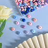 180Pcs 12 Colors Rondelle Food Grade Eco-Friendly Silicone Abacus Beads SIL-CA0003-18-4