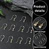 10Pcs Transparent Resin Earring Hooks FIND-YW0006-98G-4
