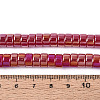 AB Color Plated Opaque Glass Beads Strands GLAA-T026-4x8mm-P03-4