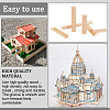 40Pcs 6 Style Pinewood Wooden Holder DIY-OC0010-15-6