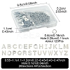 104Pcs 26 Styles Letter A~Z 304 Stainless Steel Alphabet Letter Charms STAS-FS0001-67-4