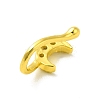 Clear Cubic Zirconia Moon Clip on Nose Rings LS-AJEW-F059-13G-2