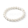 Shell Shape Cubic Zirconia Charm Stretch Bracelets Set for Teen Girl Women BJEW-JB06850-04-5
