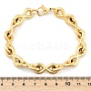 304 Stainless Steel Infinity Link Chain Bracelets for Women Men BJEW-F488-53B-G-5