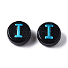Opaque Black Acrylic Beads MACR-Q242-009B-3