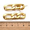 Iron Plating(IP) 304 Stainless Steel Stud Earrings EJEW-D095-23G-3