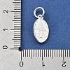 925 Sterling Silver Oval Miraculous Medal Virgin Charms STER-S009-05S-3