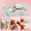 Spinning Fidget Ring & Butterfly & Shell & Flower & Starfish & Paw Print Silicone Molds Kit BY-TAC0003-08-5