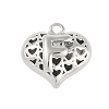 Hollow Brass Pendants for Valentine's Day KK-M289-03F-P-1