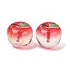 Electroplate Transparent Resin Imitation Food Beads RE-CBABCB4-02B-1