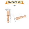 12Pcs Alloy Cord Ends FIND-CA0009-70LG-2