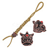 Outdoor EDC Tool Brass Parachute Rope European Beads LS-KK-WH0081-44A-R-1