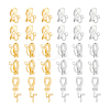 32Pcs 2 Colors Brass Clip-on Earring Findings KK-UN0001-87-1