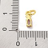 Rack Plating Brass Micro Pave Cubic Zirconia Charms KK-F881-03G-08-3