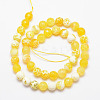 Natural Fire Crackle Agate Bead Strands X-G-K166-07F-8mm-07-2