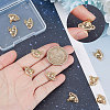 10Pcs Brass Micro Pave Clear Cubic Zirconia Charms KK-BBC0003-18-3