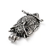Retro 304 Stainless Steel Pendants STAS-I205-08AS-2