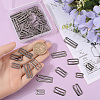 60Pcs 3 Style Number 9 Shaped Alloy Bra Strap Hooks for Sewing DIY-GF0009-30B-3