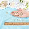 DIY Leaf & Pearl Dangle Earring Making Kits DIY-SC0016-50-3