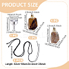 DIY Natural Tiger Eye & Indian Agate Octagon Perfume Bottle Pendant Necklaces Making Kits DIY-GA0007-76-2