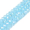 Electroplate Glass Beads Strands EGLA-A044-J6mm-B04-1