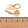5Pcs 304 Stainless Steel Rhinestone Hoop Earrings EJEW-G447-01G-5