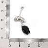 Alloy Resin Flower Pendants PALLOY-U003-06P-04-3