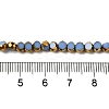 Electroplate Glass Beads Strands X-EGLA-P061-01A-08-4