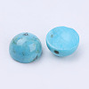 Natural Howlite Cabochons TURQ-L028-05-6mm-2