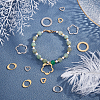 80Pcs 8 Style 304 Stainless Steel Linking Rings STAS-UN0022-50-3