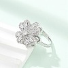 Clover Rotatable Open Cuff Rings for Women LS-RJEW-R007-02P-2